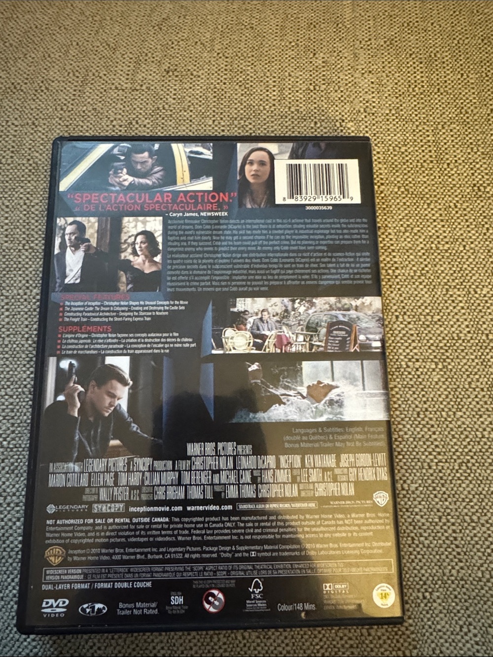 Inception (DVD) - Picture 2 of 4